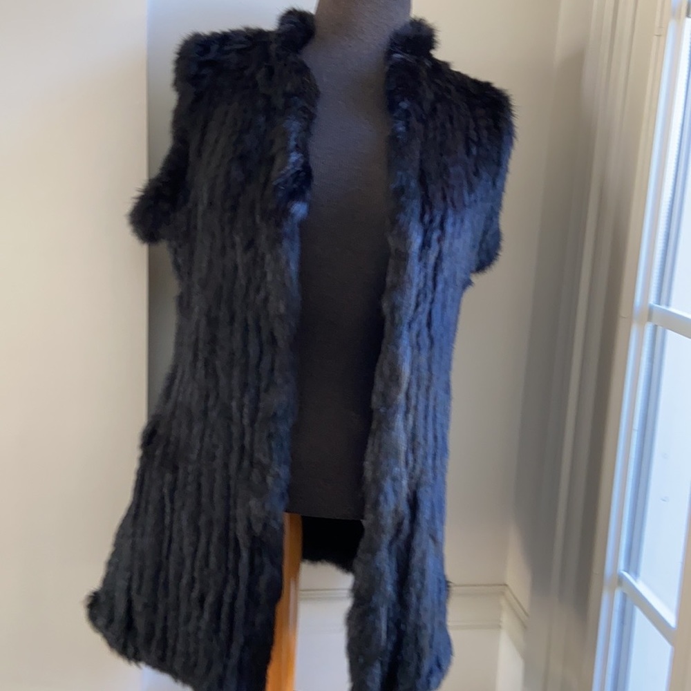 Love Token Rex Rabbit Fur Vest - Picture 2 of 10